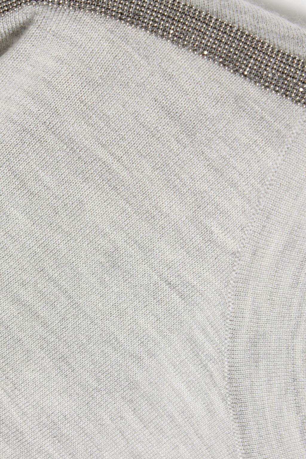 BRUNELLO CUCINELLI Cutout cashmere and silk-blend sweater