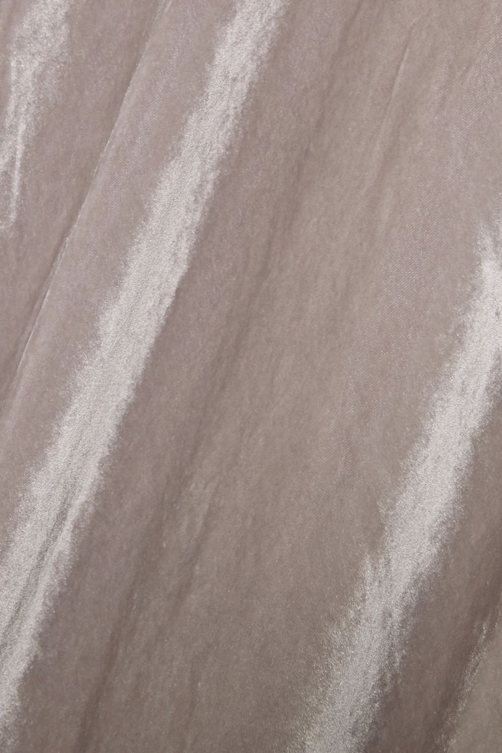 SLEEPING WITH JACQUES Julia lace-trimmed velvet nightdress