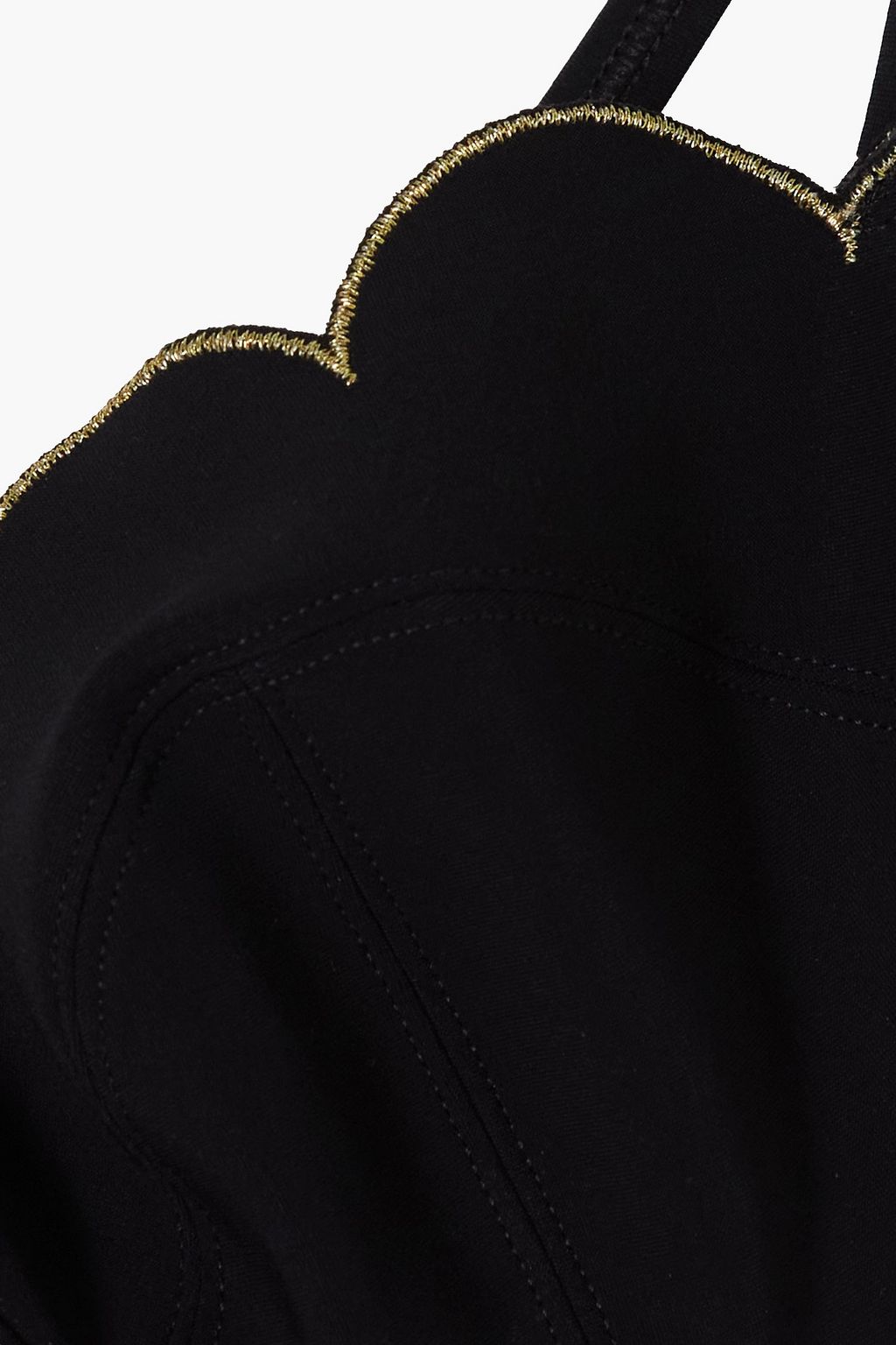 AGENT PROVOCATEUR توب بكيني «لورنا» بنمط صدفي مدعم بسلك