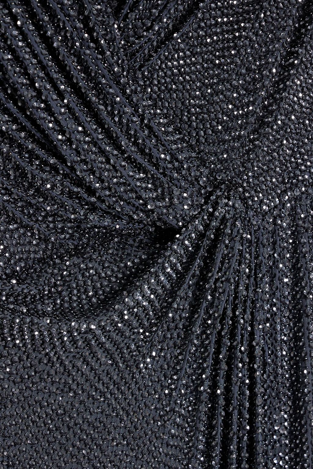 JENNY PACKHAM Luna wrap-effect embellished chiffon gown