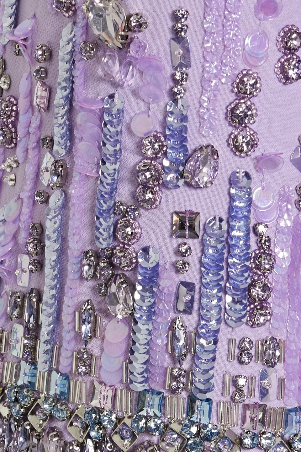 Jenny Packham Bergman Embellished Midi Dress In Lavender