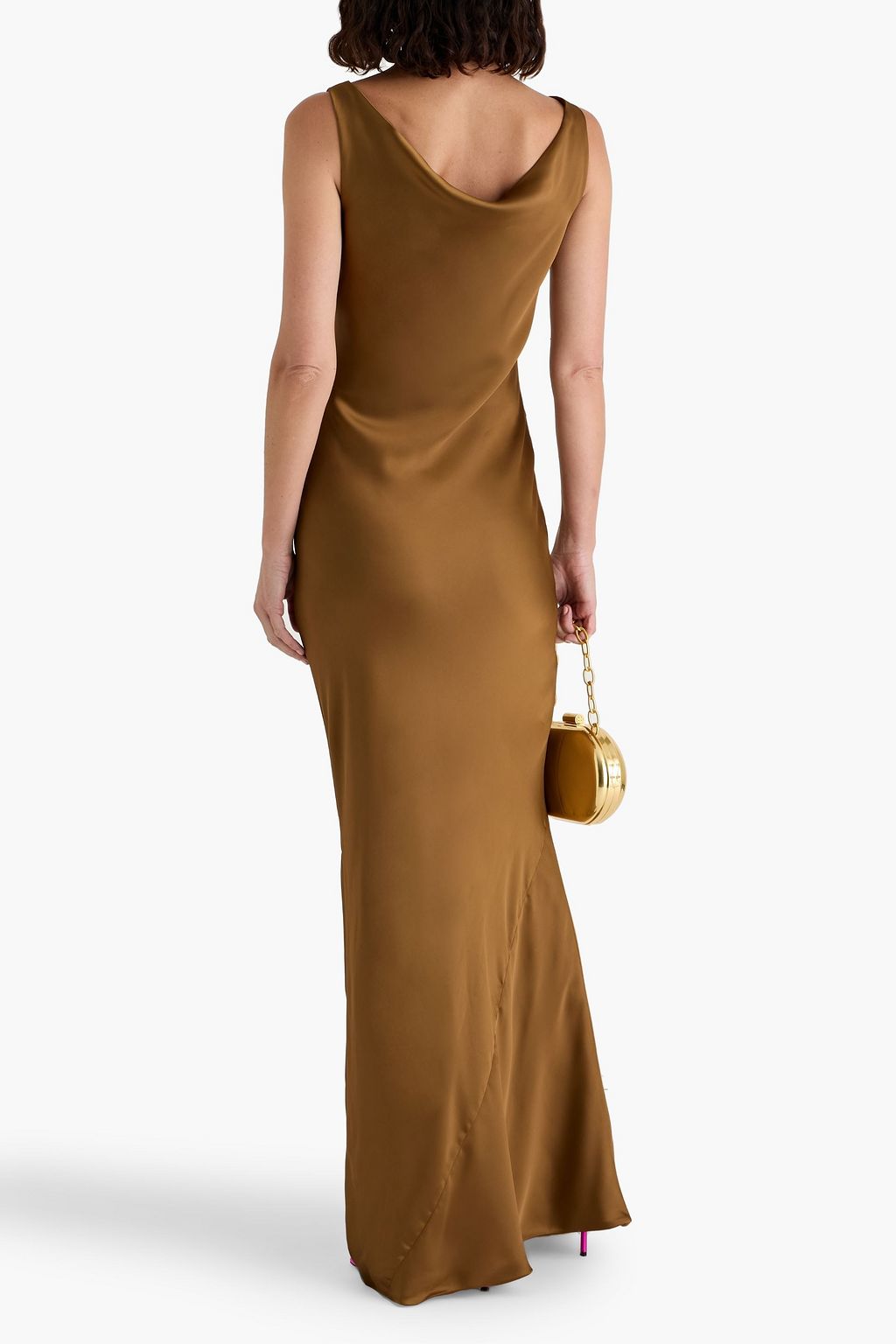 NORMA KAMALI Maria draped satin gown