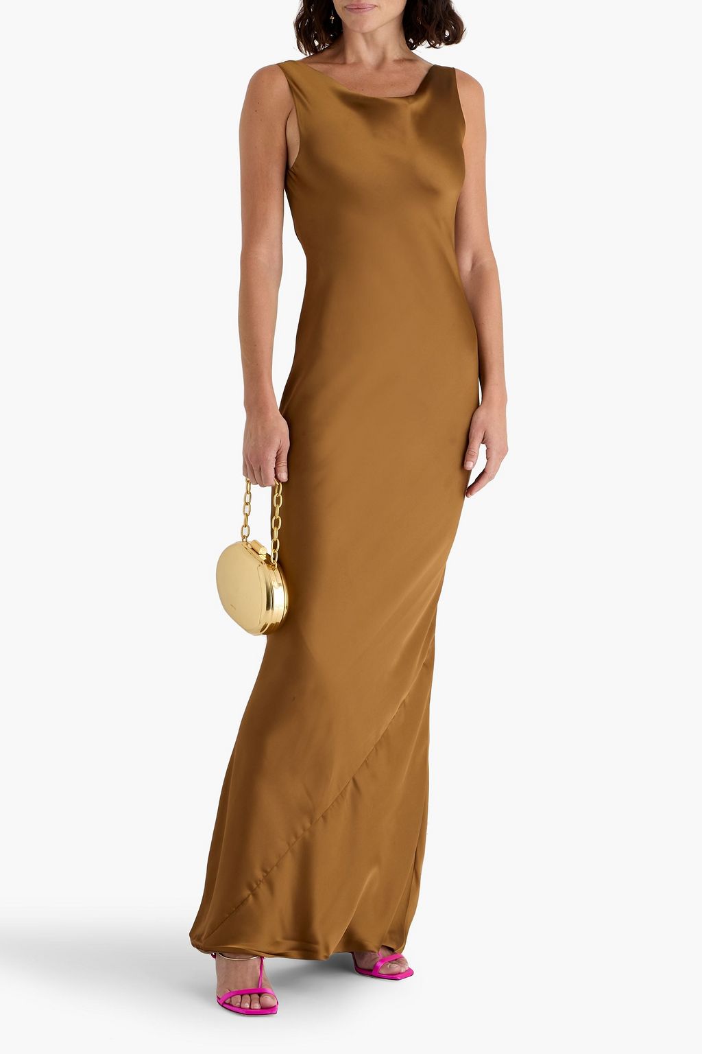 NORMA KAMALI Maria draped satin gown