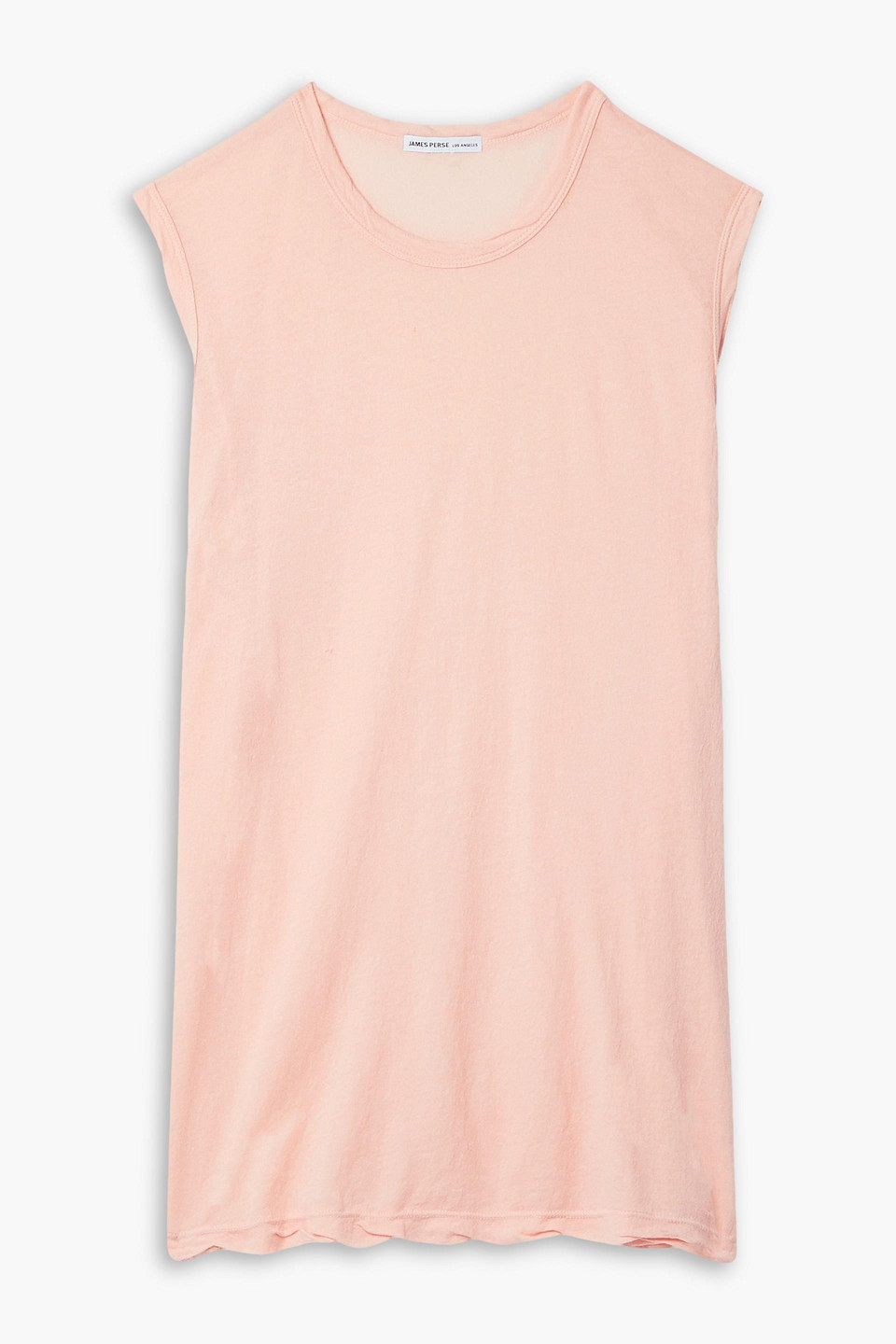 James Perse Tanktop Aus Baumwollgaze In Rougefarben