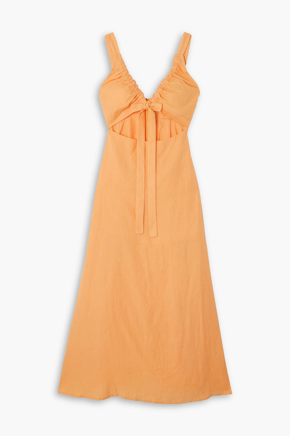 strapless open back dress Women's Lunae High Neck Draped Maxi Dress S/M/L/XL/Customize Pastel  Yellow/Burnt Orange MEAN BLVD