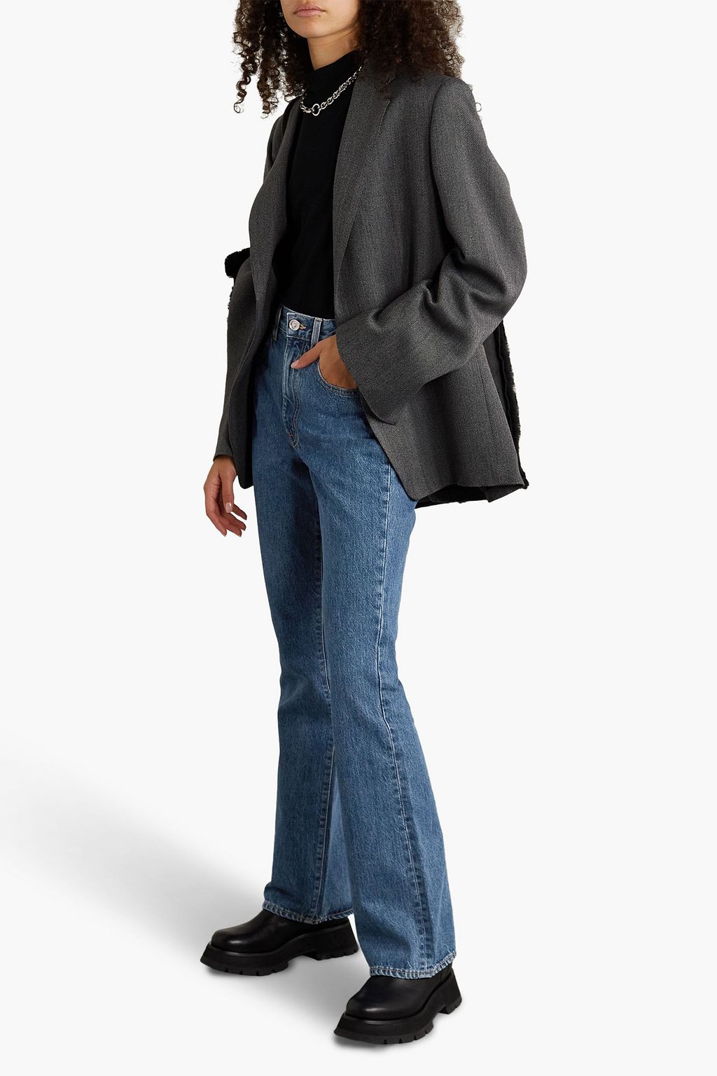 SLVRLAKE Charlotte hoch sitzende Schlagjeans