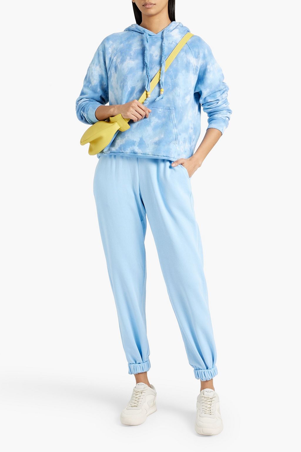 HONORINE Noah tie-dyed cotton-fleece hoodie