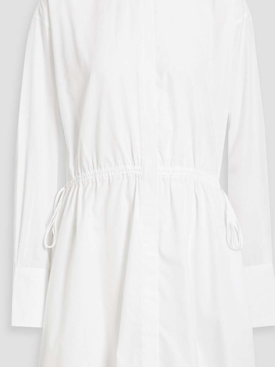 fiona cotton-poplin mini shirt dress