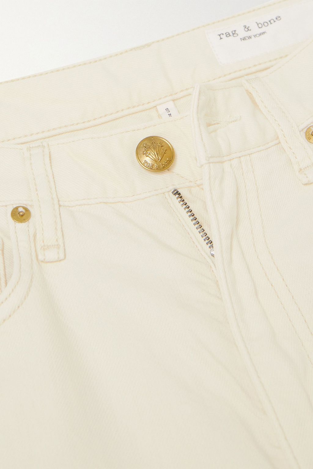 RAG & BONE بنطال جينز Sofie بخصر عالٍ وأرجل واسعة