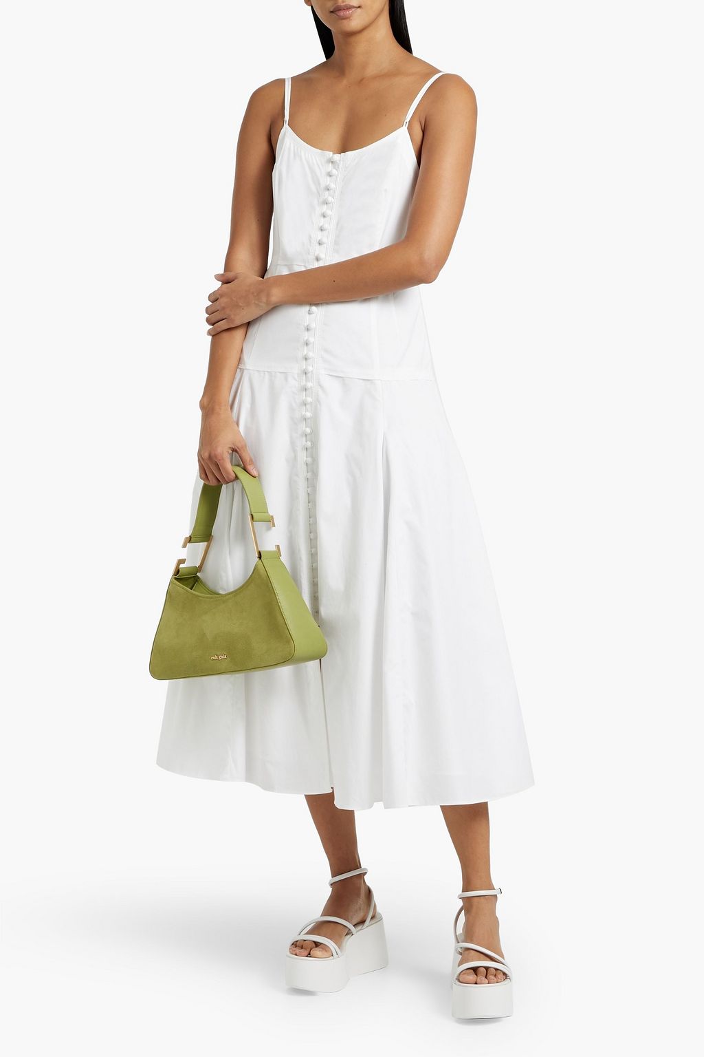 RAG & BONE Misty cotton-poplin midi dress