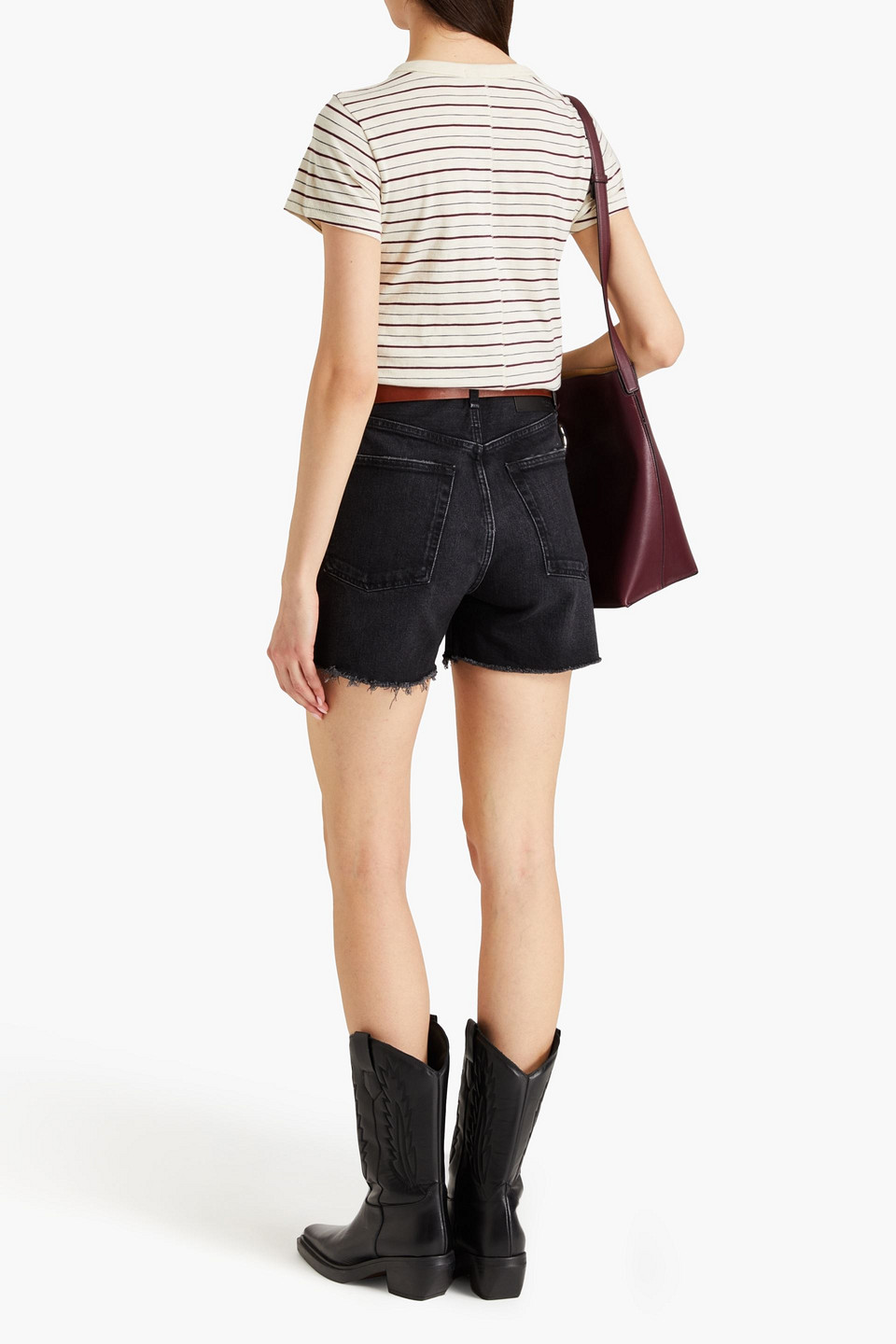 RAG & BONE VINTAGE CUT OFF DISTRESSED DENIM SHORTS