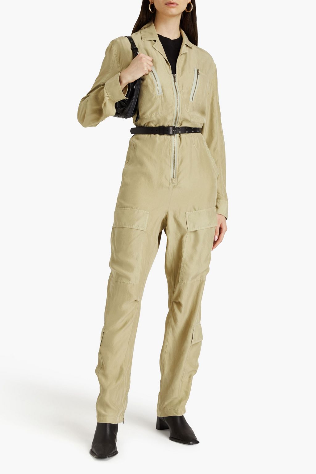 RAG & BONE Jaden washed-silk jumpsuit