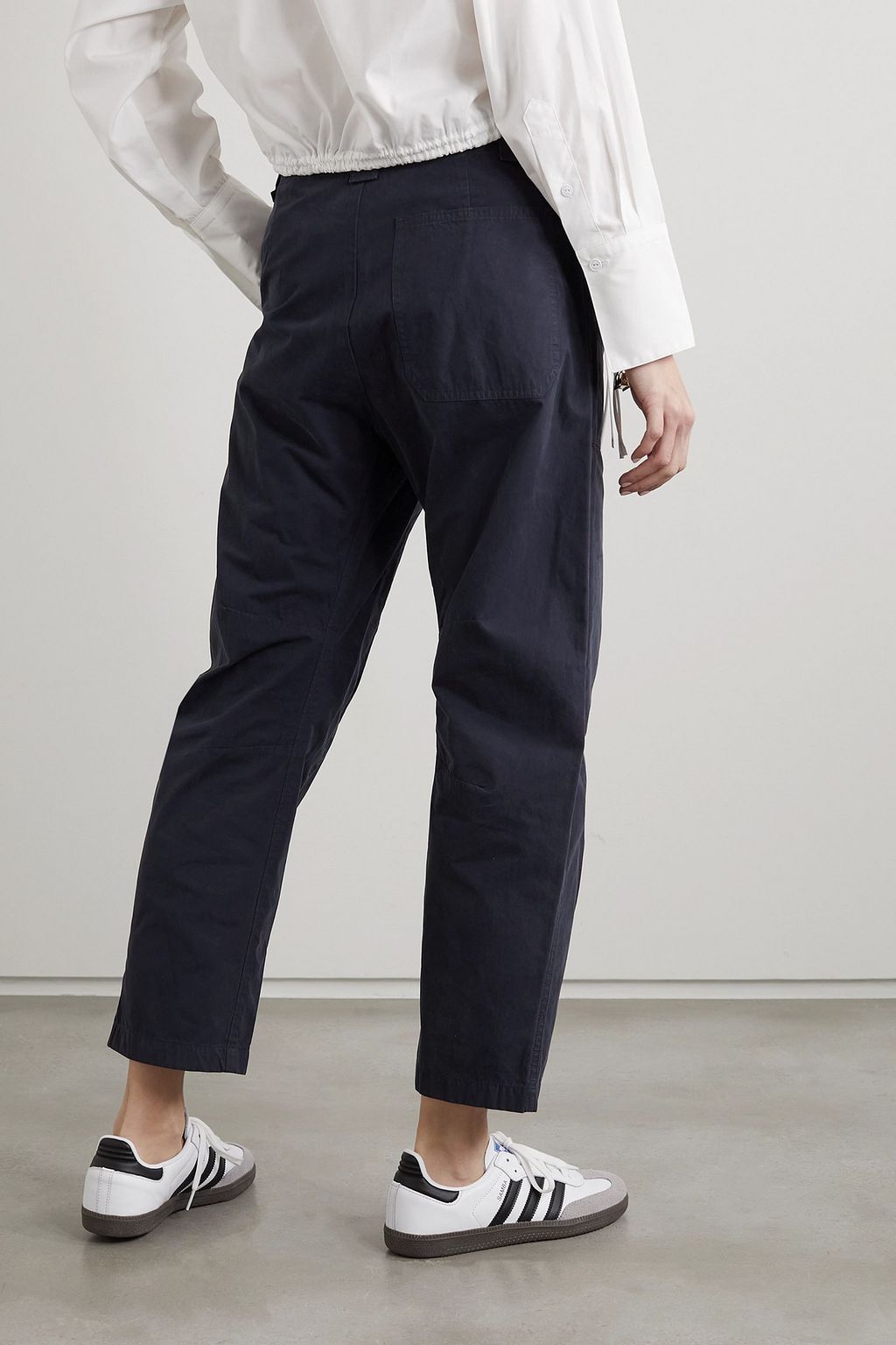 RAG & BONE Leyton cropped cotton tapered pants