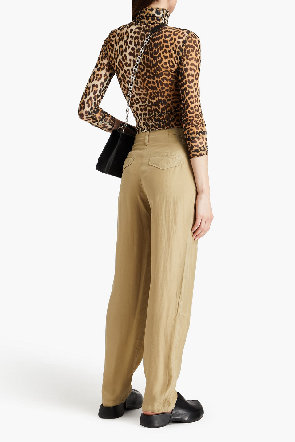  Rag & Bone - Shawn Hose Mit Geradem Bein Aus Seide - Neutral - Us 00 