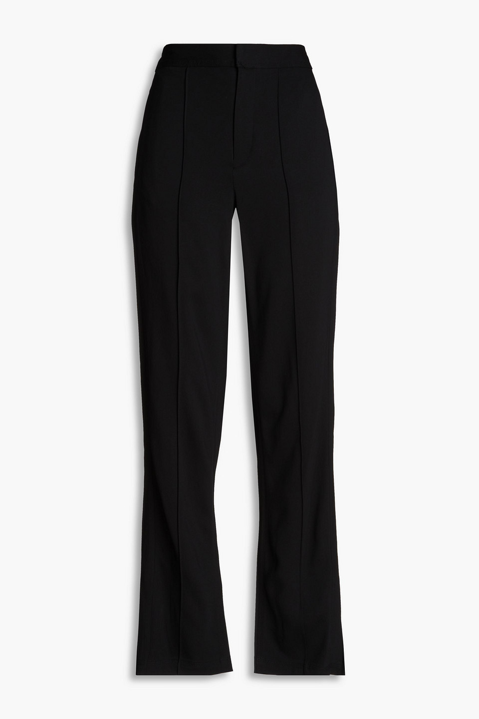 Shop Rag & Bone Cameron Crepe Straight-leg Pants In Black