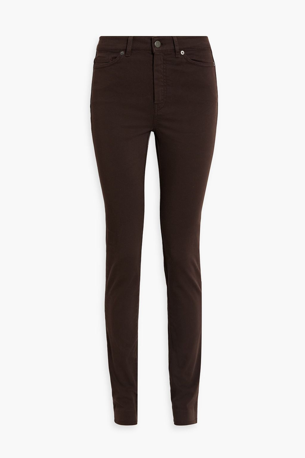 Brown skinny on sale pants womens