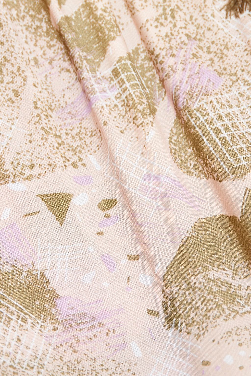 PARADISED Cropped printed voile track pants