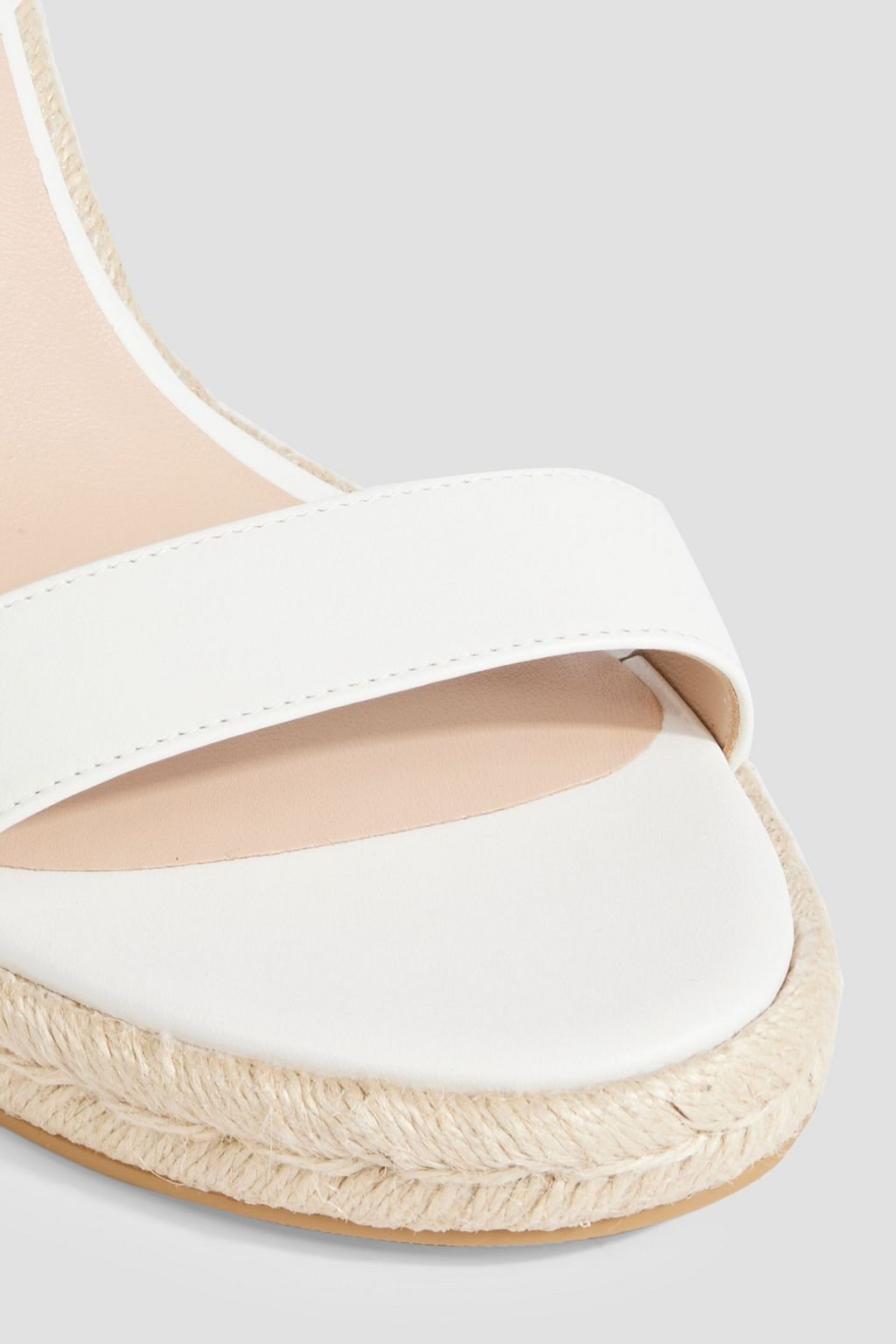 STUART WEITZMAN Teddi レザー エスパドリーユ ウェッジサンダル