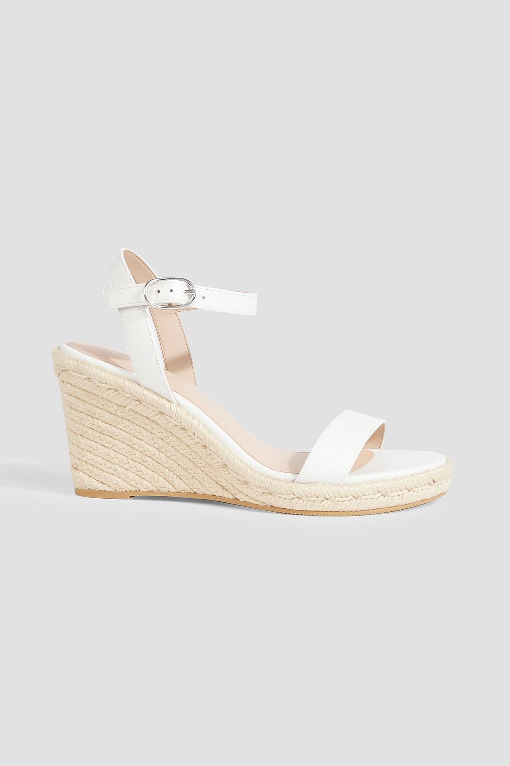 STUART WEITZMAN Teddi leather espadrille wedge sandals | THE OUTNET