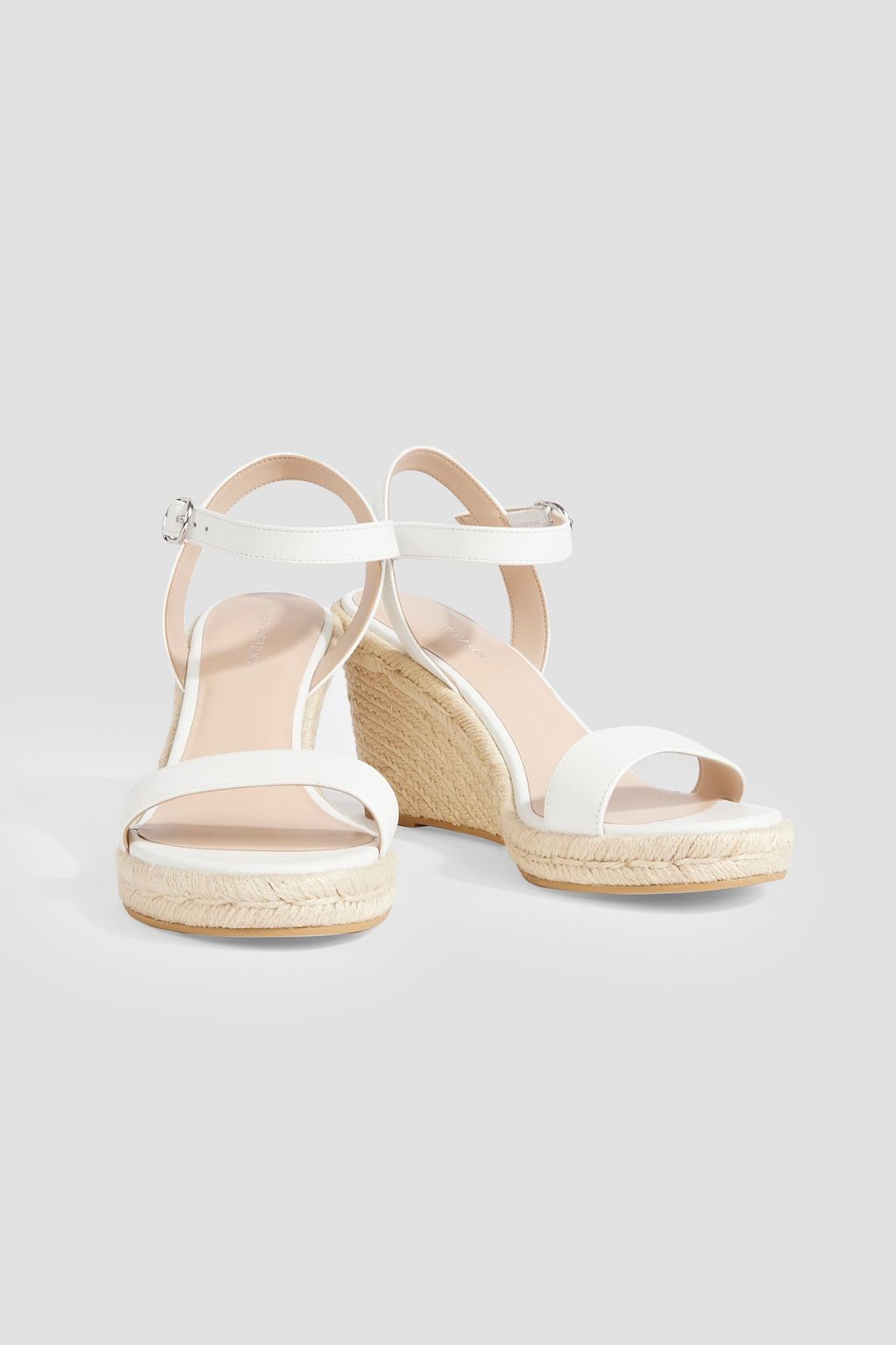 STUART WEITZMAN Teddi leather espadrille wedge sandals | THE OUTNET