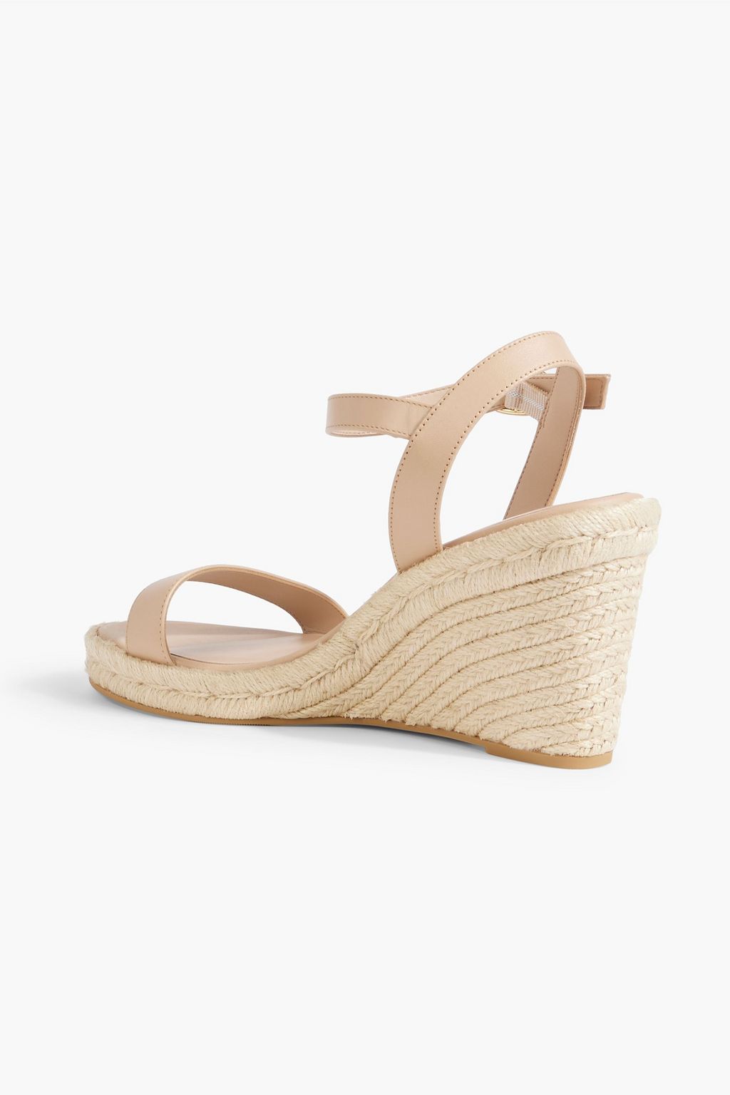 STUART WEITZMAN Teddi leather espadrille wedge sandals | THE OUTNET