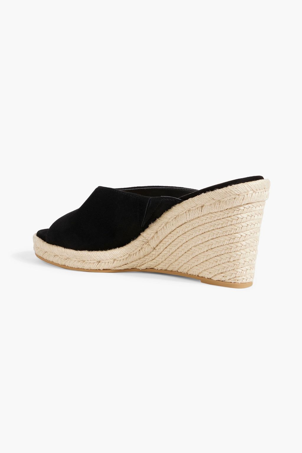 STUART WEITZMAN Wonda suede espadrille wedge mules | THE OUTNET