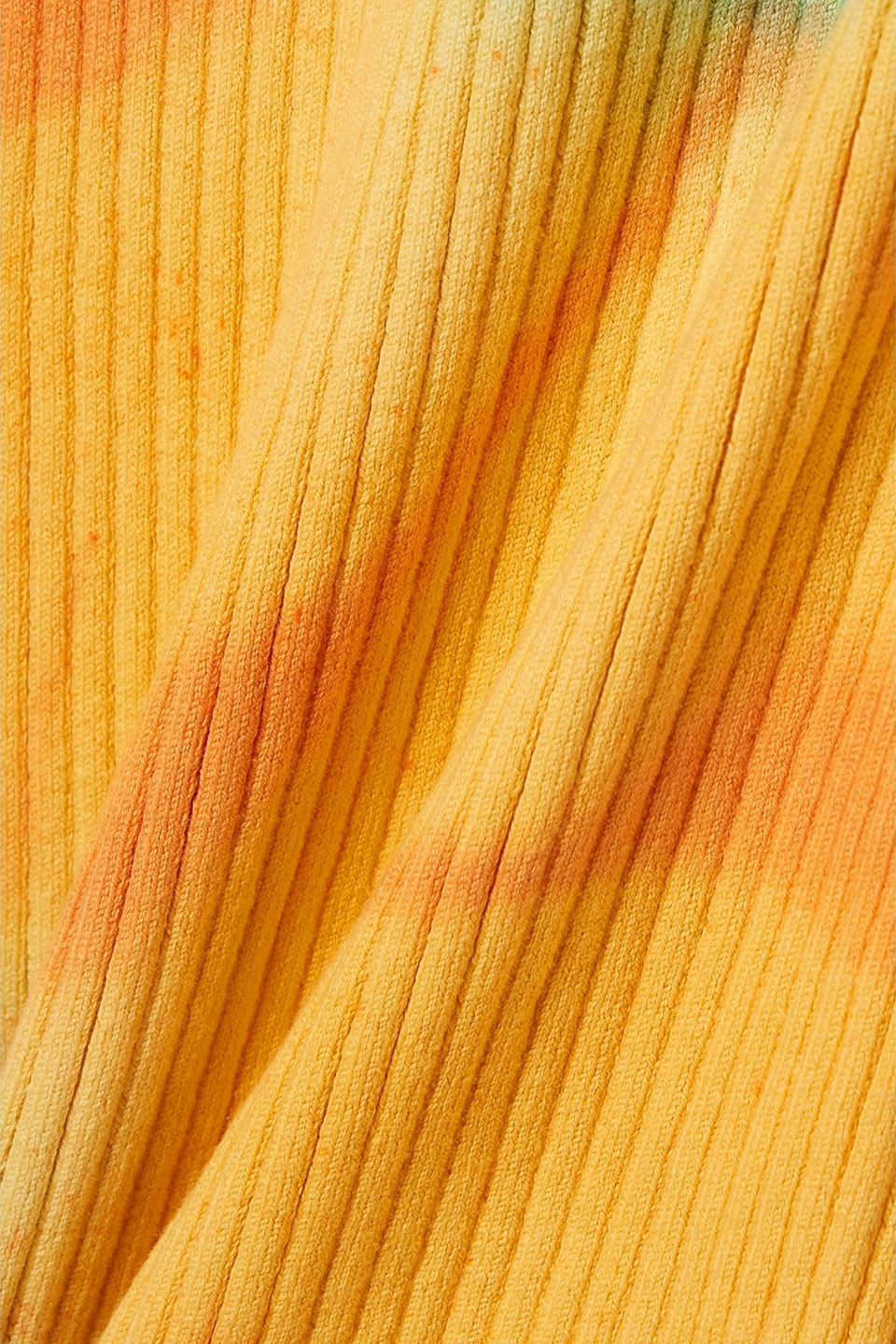 The Elder Statesman Ecliptic Kleid Aus Einer Biobaumwoll-kaschmirmischung Mit Batikmuster In Yellow