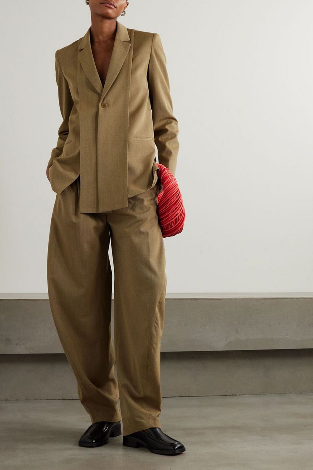 TIBI Wool-twill blazer