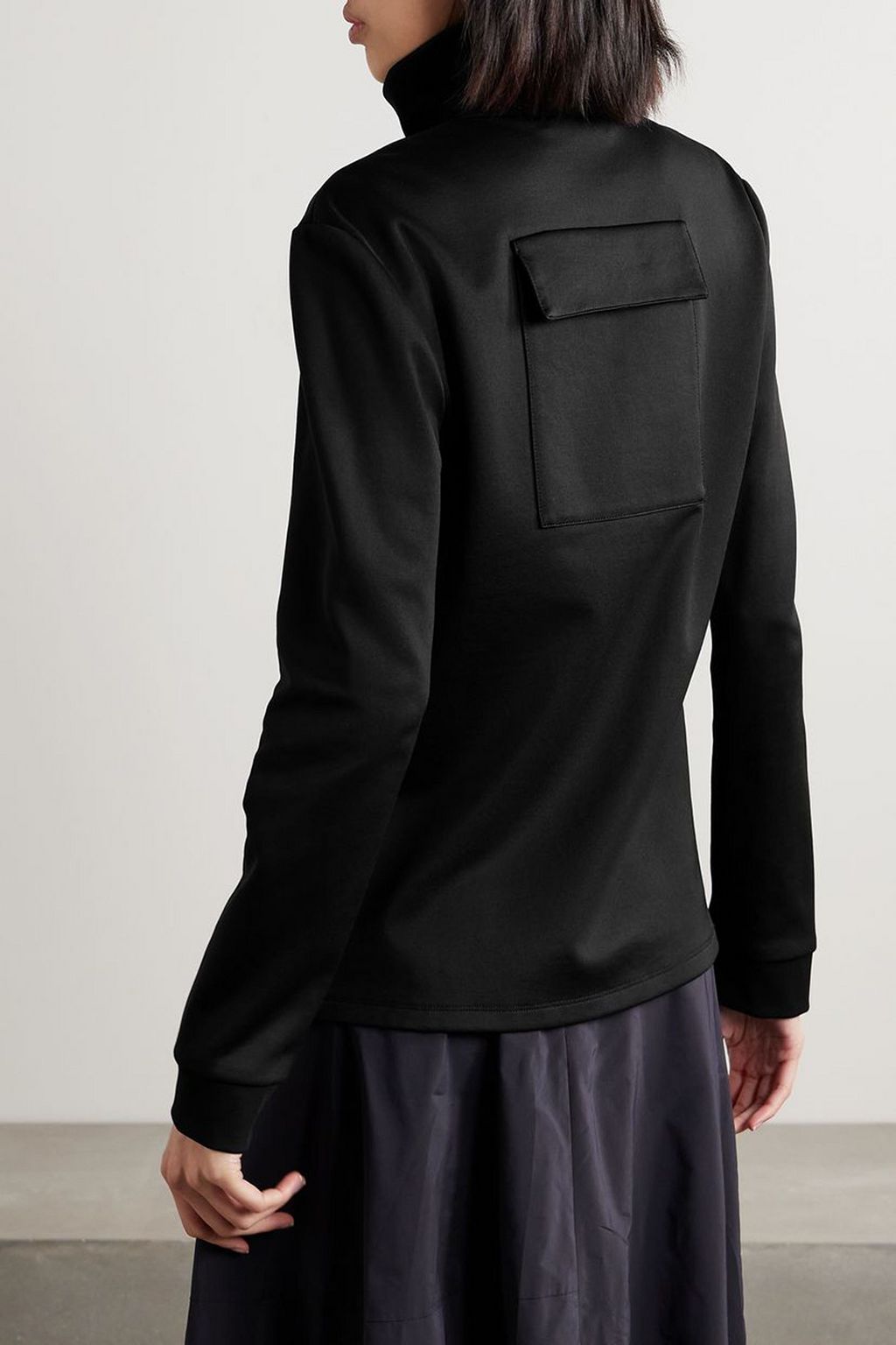 TIBI Scottie Active stretch-knit turtleneck top