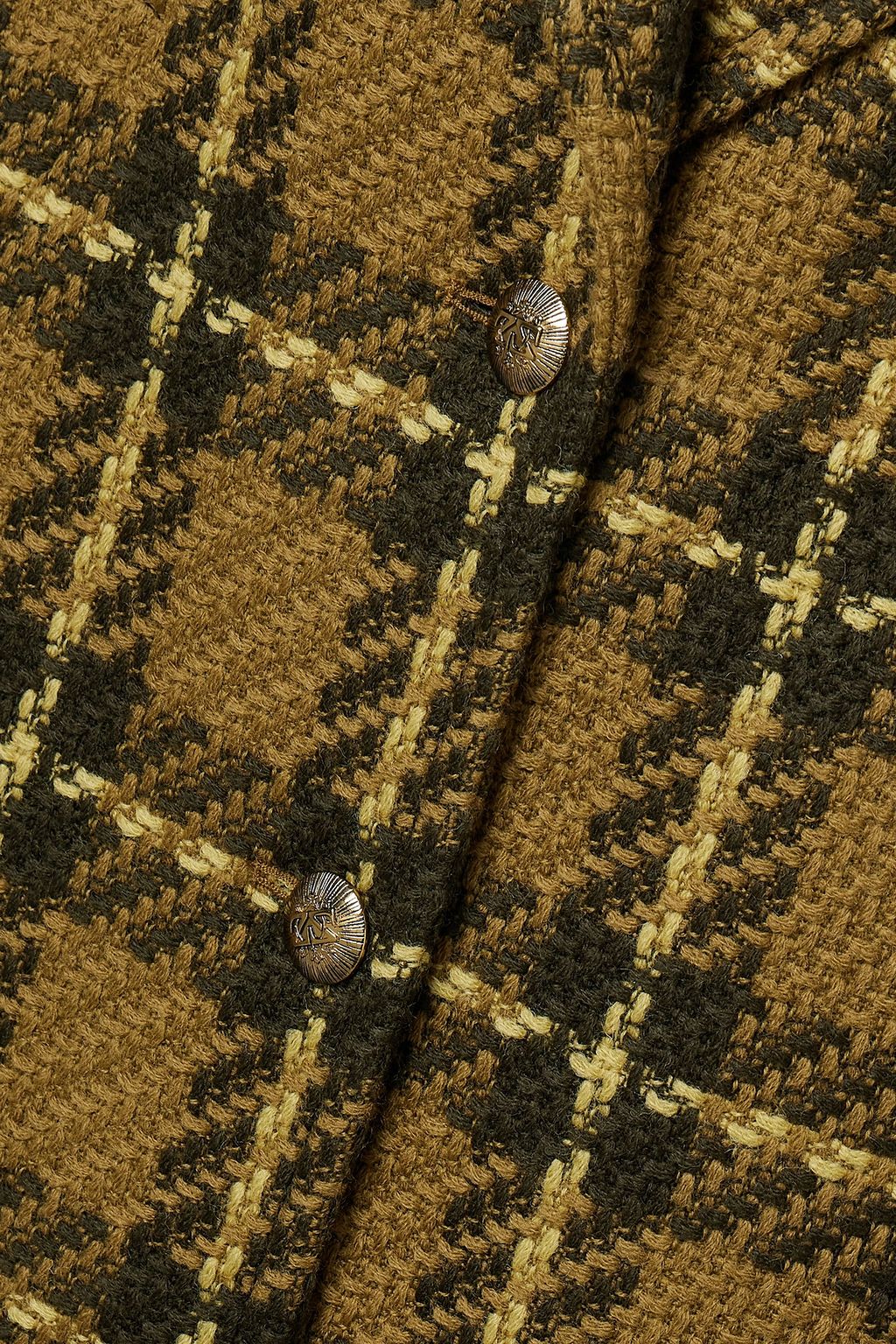 ZIMMERMANN معطف من صوف تويد بنقشة المربعات