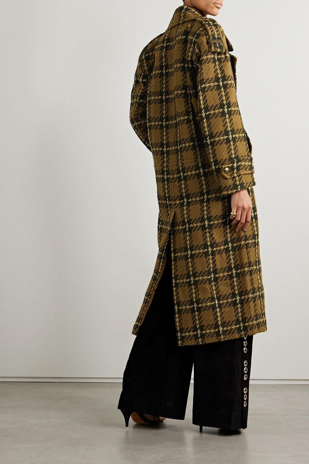 ZIMMERMANN معطف من صوف تويد بنقشة المربعات