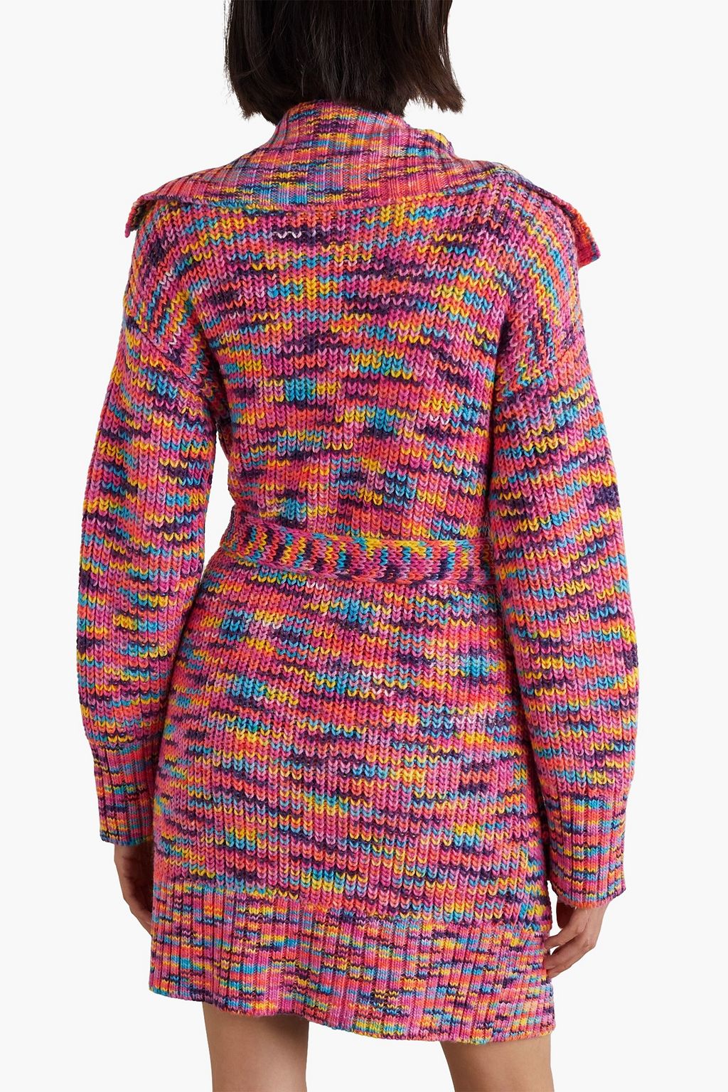 STAUD Marigold space-dyed knitted cardigan