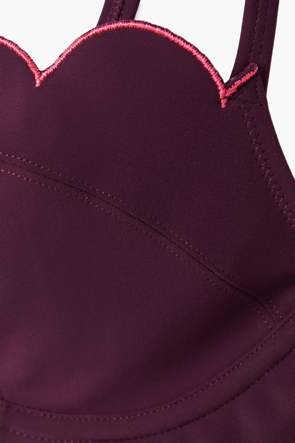 AGENT PROVOCATEUR Lorna scalloped underwired bikini top