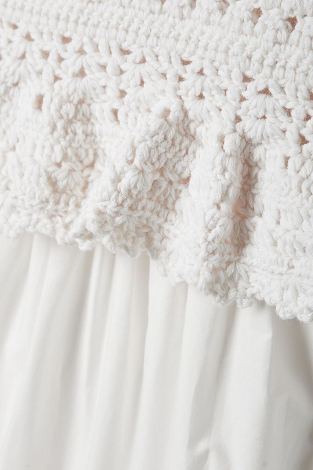 SEA Rylee convertible cutout broderie anglaise cotton and crochet midi dress