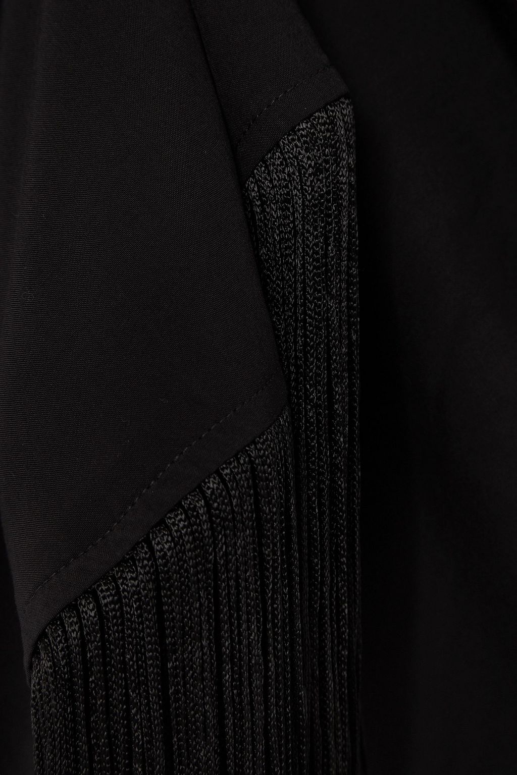 VIX PAULA HERMANNY Open-back fringed crepe halterneck midi dress