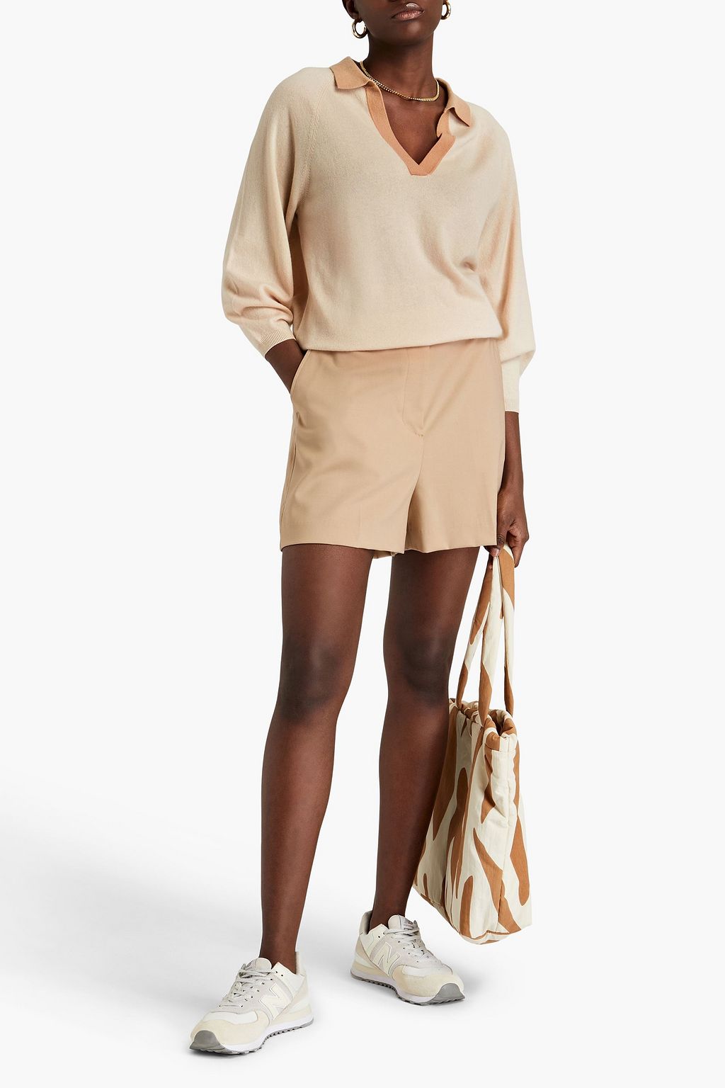 ARCH4 Lincoln two-tone cashmere sweater