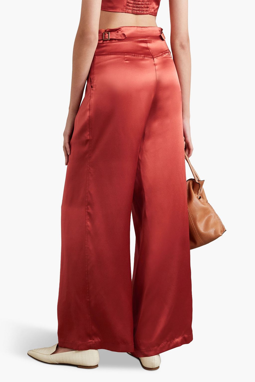 GAUCHERE Sansha silk-satin wide-leg pants