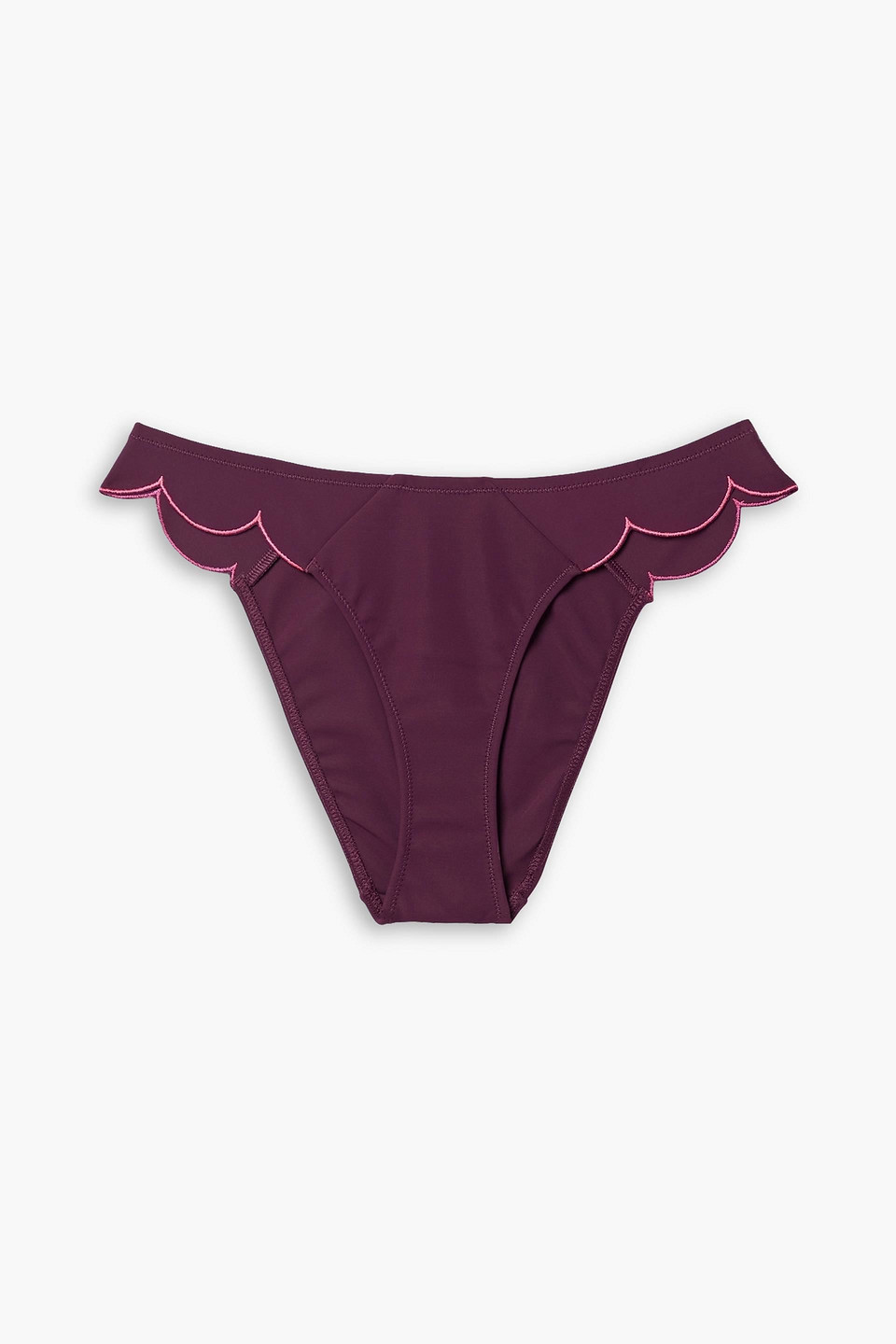 Agent Provocateur Lorna scalloped low-rise bikini briefs