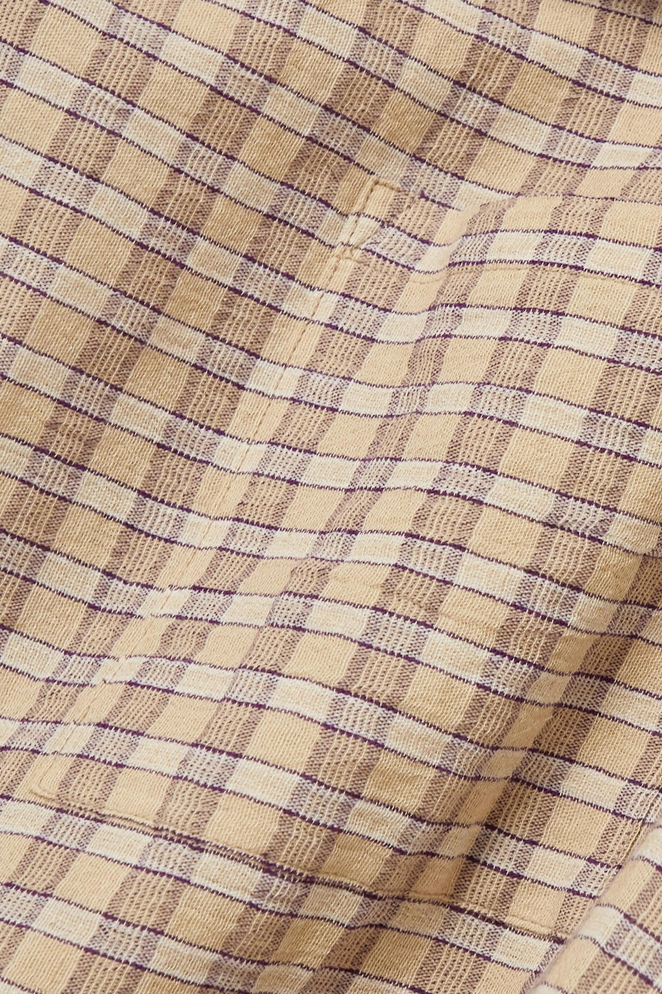 Cortana Ramon Checked Cotton-blend Maxi Shirt Dress In Beige