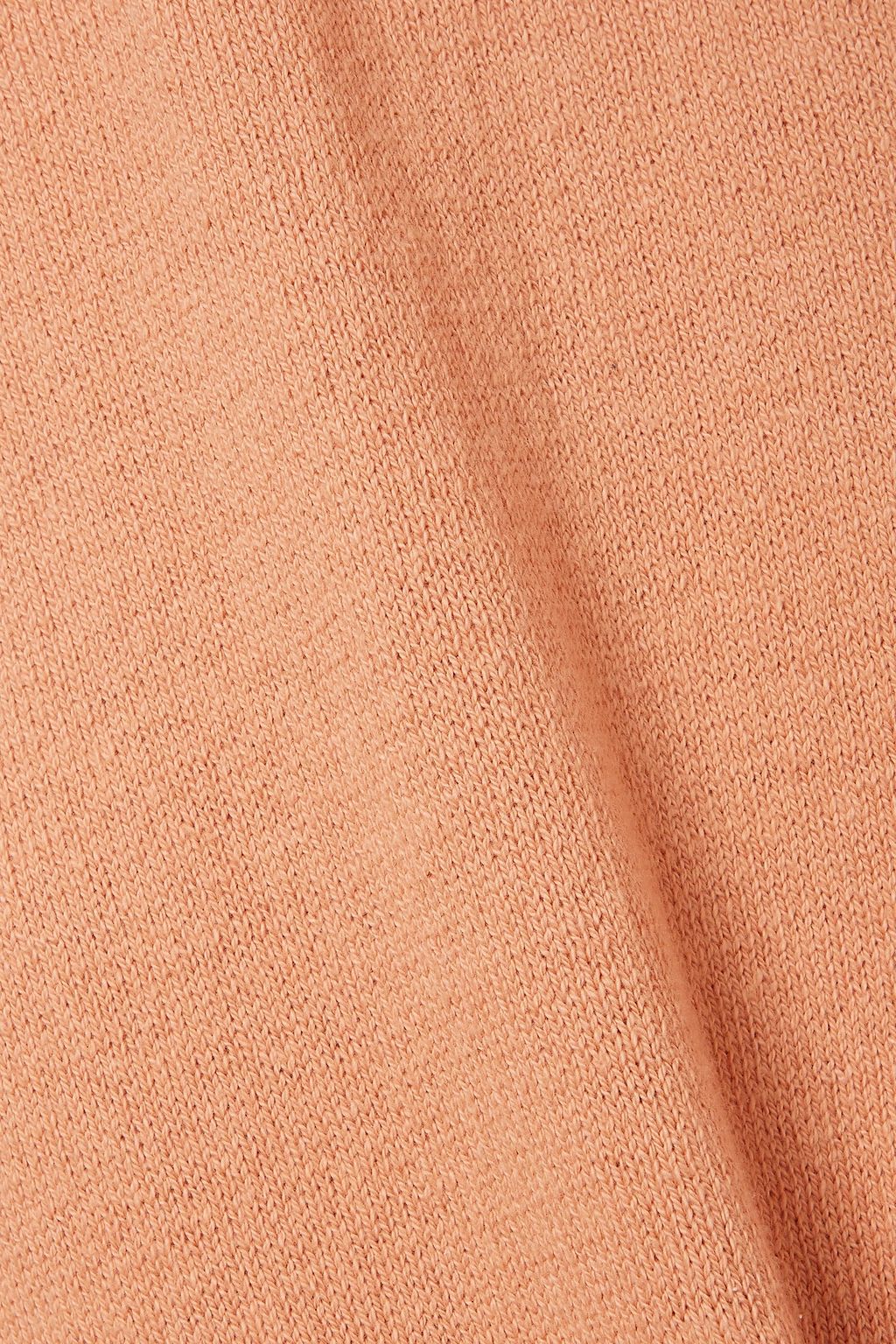 SAVANNAH MORROW Yara open-back cotton and silk-blend mini dress