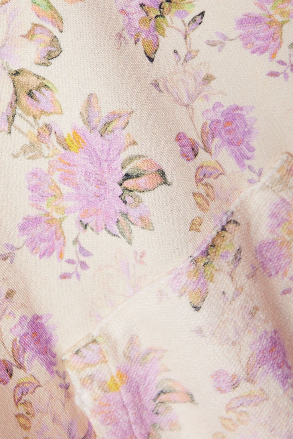 LOVESHACKFANCY Kirby distressed floral-print French cotton-terry hoodie
