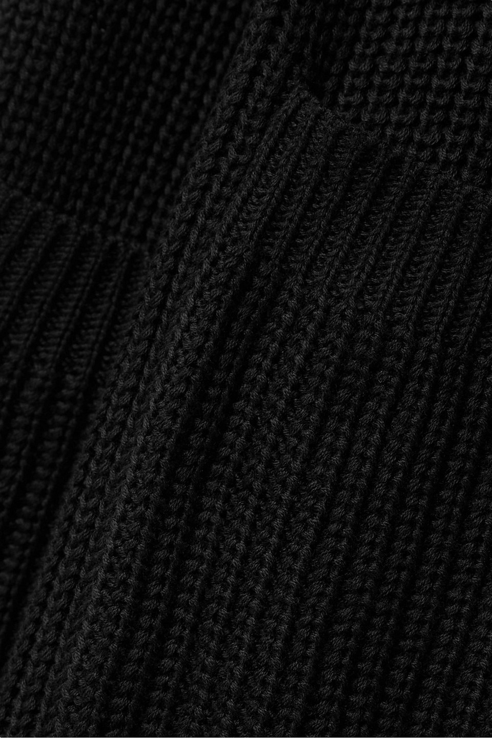 MARA HOFFMAN FADIA RIBBED COTTON TURTLENECK DRESS