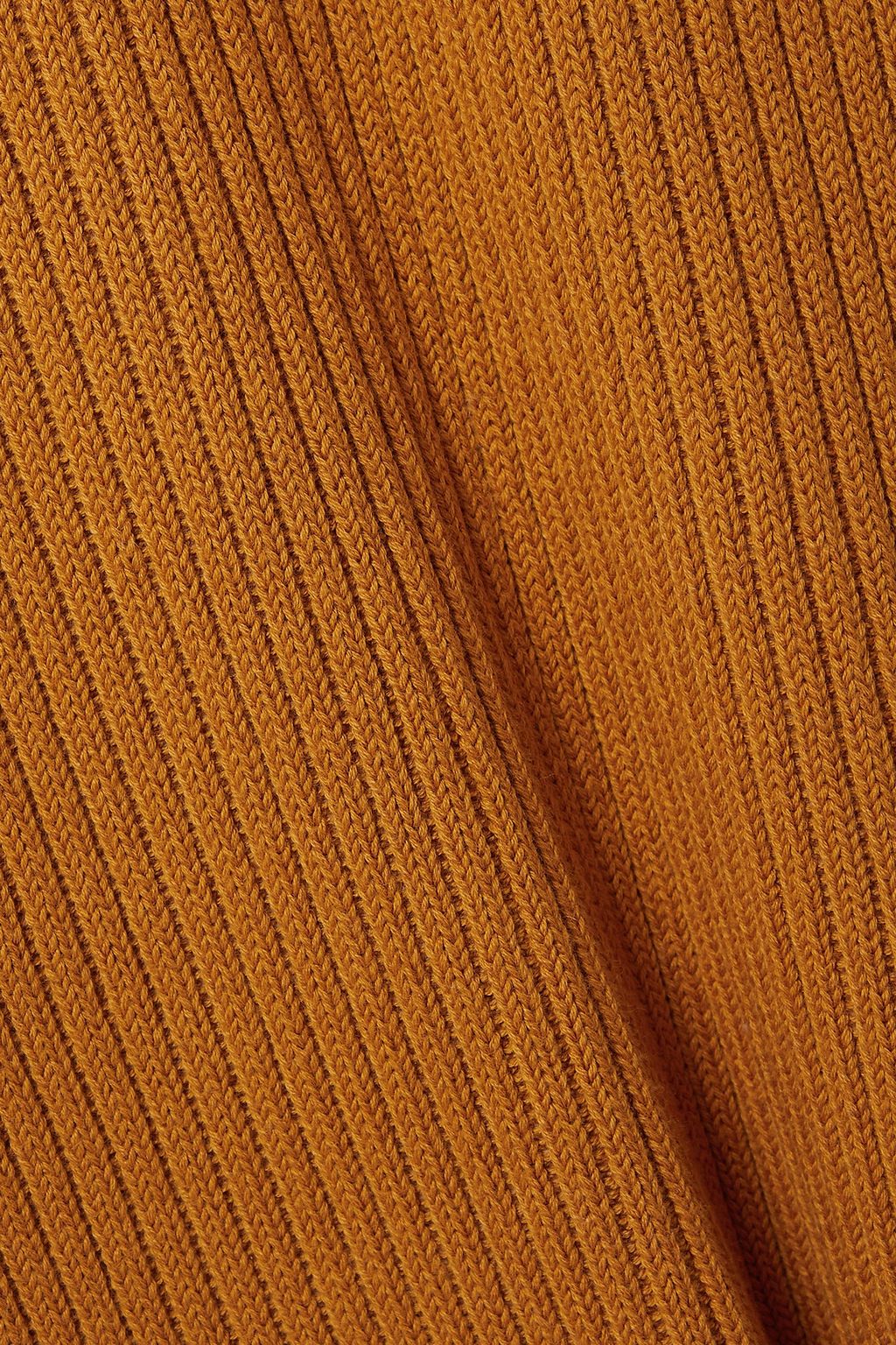 MARA HOFFMAN Samira Midikleid aus einer gerippten Baumwollmischung mit Wickeleffekt