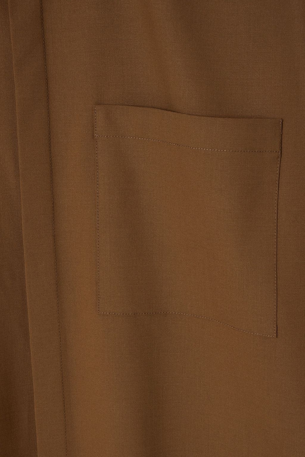GAUCHERE Two-tone wool-blend twill shirt