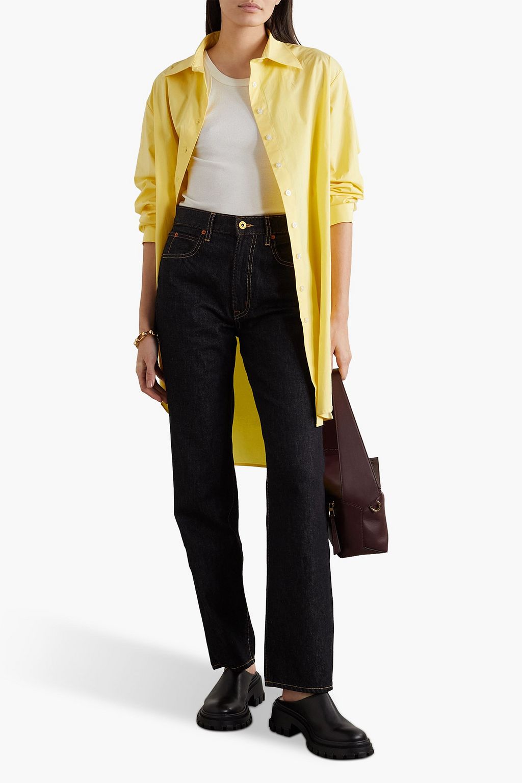 ANNA QUAN Jack oversized stretch-cotton poplin shirt