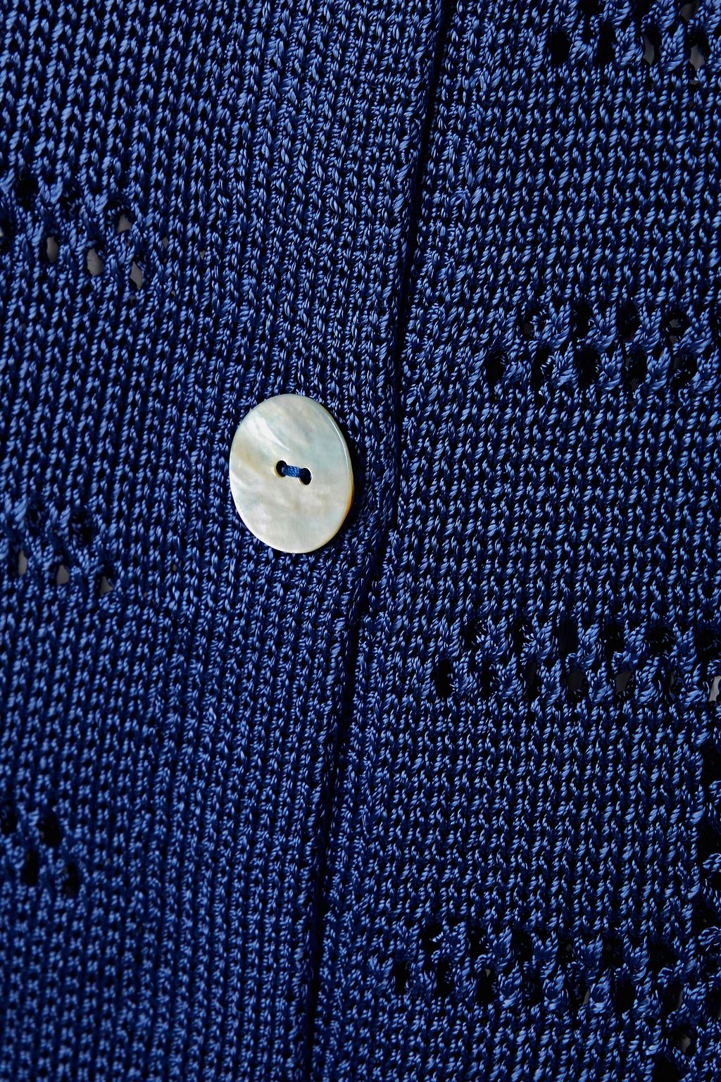 CALLE DEL MAR Pointelle-knit shirt