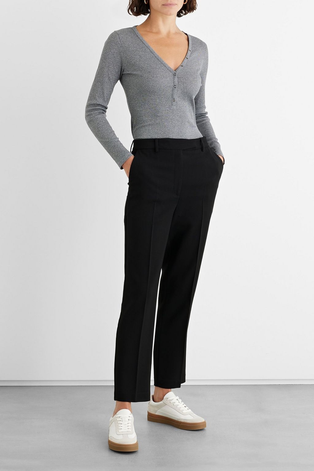 IRIS & INK Lucia crepe slim-leg pants