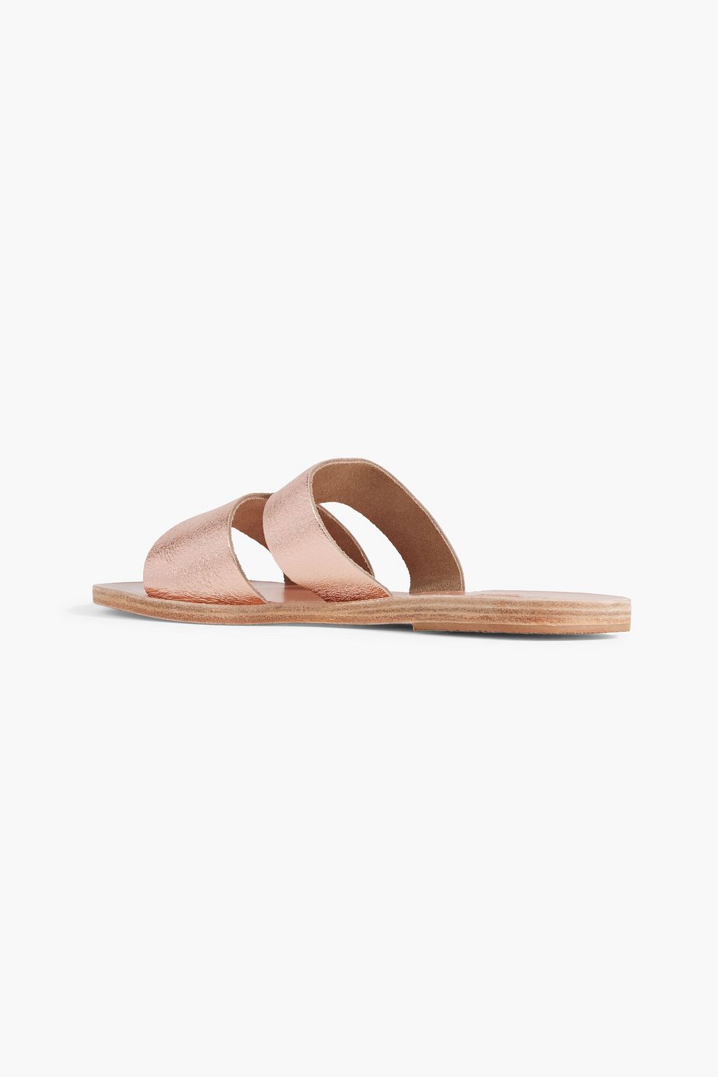 ANCIENT GREEK SANDALS Apteros cutout metallic textured-leather sandals