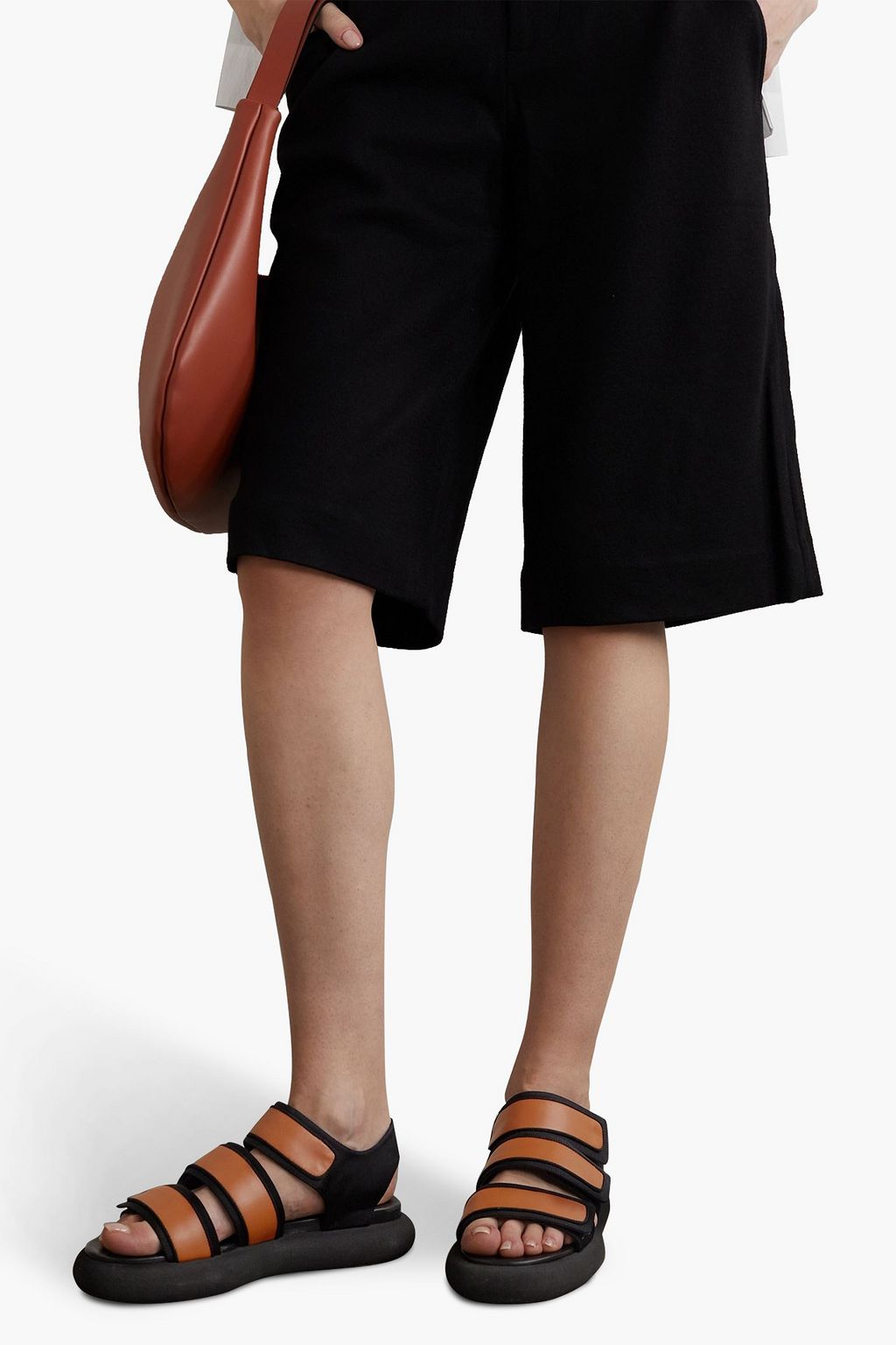 NEOUS Octans leather and neoprene sandals