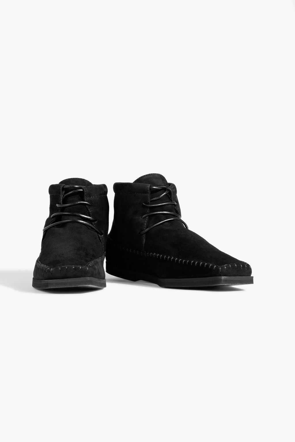 TOTEME High Top laceup suede ankle boots THE